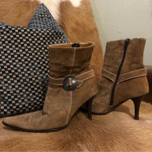 Vintage Cox 70s western inspired heeled Boots made in Italy